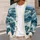 Roiling Ocean Waves for Coastal Getaways and Relaxed Everyday Seaside Layering All-over Print Knitted Cardigan - 5