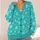 Turquoise Snowflake Winter Style For Cozy Everyday Layering And Festive Outings All-over Print Knitted Cardigan - 4