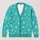 Turquoise Snowflake Winter Style For Cozy Everyday Layering And Festive Outings All-over Print Knitted Cardigan - 1