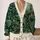 Lush Fern Woodland Scene for Nature Walks and Cozy Autumn Layering All-over Print Knitted Cardigan - 2