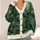 Lush Fern Woodland Scene for Nature Walks and Cozy Autumn Layering All-over Print Knitted Cardigan - 4