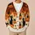 Halloween Cats and Pumpkins for Cozy Autumn Nights and Festive Fall Outings for Women All-over Print Knitted Cardigan - 6
