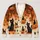 Halloween Cats and Pumpkins for Cozy Autumn Nights and Festive Fall Outings for Women All-over Print Knitted Cardigan - 1