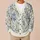Blue Watercolor Roses for Cozy Autumn Layering and Everyday Botanical Style for Women All-over Print Knitted Cardigan - 6