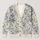 Blue Watercolor Roses for Cozy Autumn Layering and Everyday Botanical Style for Women All-over Print Knitted Cardigan - 1