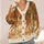 Pair Of Antlered Deer In Autumn Woodland For Cozy Fall Outings And Nature Lovers All-over Print Knitted Cardigan - 4