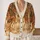 Pair Of Antlered Deer In Autumn Woodland For Cozy Fall Outings And Nature Lovers All-over Print Knitted Cardigan - 2