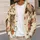 Autumn Owls and Squirrel Woodland Scene for Thanksgiving Nature Lovers All-over Print Knitted Cardigan - 5