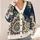 Bohemian Mandala Florals for Everyday Layering and Cozy Autumn Outings All-over Print Knitted Cardigan - 4