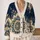 Bohemian Mandala Florals for Everyday Layering and Cozy Autumn Outings All-over Print Knitted Cardigan - 2