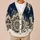 Bohemian Mandala Florals for Everyday Layering and Cozy Autumn Outings All-over Print Knitted Cardigan - 6