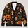 Halloween Pumpkins, Bats and Mushrooms for Spooky Autumn Celebrations and Cozy Fall Nights All-over Print Knitted Cardigan - 1