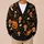 Halloween Pumpkins, Bats and Mushrooms for Spooky Autumn Celebrations and Cozy Fall Nights All-over Print Knitted Cardigan - 6