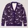 Silver Bats And Stars For Spooky Halloween Nights And Everyday Autumn Style All-over Print Knitted Cardigan - 1