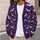 Silver Bats And Stars For Spooky Halloween Nights And Everyday Autumn Style All-over Print Knitted Cardigan - 5