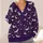 Silver Bats And Stars For Spooky Halloween Nights And Everyday Autumn Style All-over Print Knitted Cardigan - 4