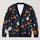 Halloween Pumpkins, Black Cats and Ghosts for Cozy Autumn Festivities and Parties All-over Print Knitted Cardigan - 1