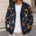 Halloween Pumpkins, Black Cats and Ghosts for Cozy Autumn Festivities and Parties All-over Print Knitted Cardigan - 5
