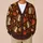 Autumn Hedgehogs And Maple Leaves For Cozy Woodland Days And Fall Outings All-over Print Knitted Cardigan - 6