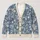 Vintage Blue And Ivory Wildflowers For Cozy Fall Layering And Everyday Wear All-over Print Knitted Cardigan - 1