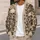 Ivory Skull and Rose Motifs for Halloween Nights, Autumn Outings and Gothic Style All-over Print Knitted Cardigan - 5