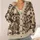 Ivory Skull and Rose Motifs for Halloween Nights, Autumn Outings and Gothic Style All-over Print Knitted Cardigan - 4