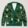 Halloween Ghost Bat Candy Stars for Cozy October Celebrations and Festive Layering All-over Print Knitted Cardigan - 1