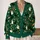 Halloween Ghost Bat Candy Stars for Cozy October Celebrations and Festive Layering All-over Print Knitted Cardigan - 2
