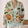 Whimsical Pumpkins, Bats & Toadstools for Cozy Halloween Layering and Autumn Days All-over Print Knitted Cardigan - 2