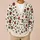 Ghosts, Bats and Poinsettias for a Playful Holiday Season Look All-over Print Knitted Cardigan - 6