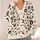 Ghosts, Bats and Poinsettias for a Playful Holiday Season Look All-over Print Knitted Cardigan - 4