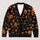 Black Cats, Pumpkins and Maple Leaves for Spooky Autumn Halloween Style All-over Print Knitted Cardigan - 1