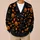 Black Cats, Pumpkins and Maple Leaves for Spooky Autumn Halloween Style All-over Print Knitted Cardigan - 6