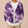Violet Thunderclouds and Lightning for Bold Halloween Nights and Autumn Streetwear Looks All-over Print Knitted Cardigan - 6