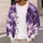 Violet Thunderclouds and Lightning for Bold Halloween Nights and Autumn Streetwear Looks All-over Print Knitted Cardigan - 5