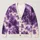 Violet Thunderclouds and Lightning for Bold Halloween Nights and Autumn Streetwear Looks All-over Print Knitted Cardigan - 1