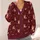 Seated Foxes and Tiny Folk Motifs for Cozy Autumn Outings and Everyday Wear All-over Print Knitted Cardigan - 4