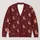 Seated Foxes and Tiny Folk Motifs for Cozy Autumn Outings and Everyday Wear All-over Print Knitted Cardigan - 1
