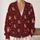 Seated Foxes and Tiny Folk Motifs for Cozy Autumn Outings and Everyday Wear All-over Print Knitted Cardigan - 2