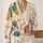 Playful Cats Tangled in Colorful Yarn for Cozy Autumn Crafting and Cat Lover Style All-over Print Knitted Cardigan - 2