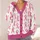 Pink Ribbon Breast Cancer Awareness Support For Survivors, Caregivers And Advocates All-over Print Knitted Cardigan - 4