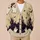 Haunted Village Ghosts and Pumpkins for Cozy Autumn Halloween Celebrations at Home All-over Print Knitted Cardigan - 6