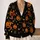 Halloween Pumpkins, Bats & Spiderwebs for Festive Autumn Celebrations and Parties All-over Print Knitted Cardigan - 2