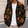 Halloween Pumpkins, Bats & Spiderwebs for Festive Autumn Celebrations and Parties All-over Print Knitted Cardigan - 5