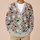 Cute Halloween Bats, Ghosts and Pumpkins for Cozy Autumn Everyday Layering All-over Print Knitted Cardigan - 6