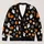 Playful Halloween Ghosts, Pumpkins And Autumn Leaves For Cozy October Seasonal Style All-over Print Knitted Cardigan - 1