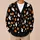 Playful Halloween Ghosts, Pumpkins And Autumn Leaves For Cozy October Seasonal Style All-over Print Knitted Cardigan - 6
