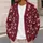 Pink Cherry Bow Motifs for Sweet Autumn Outings and Cozy Everyday Layering Looks All-over Print Knitted Cardigan - 5
