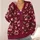 Pink Cherry Bow Motifs for Sweet Autumn Outings and Cozy Everyday Layering Looks All-over Print Knitted Cardigan - 4