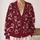 Pink Cherry Bow Motifs for Sweet Autumn Outings and Cozy Everyday Layering Looks All-over Print Knitted Cardigan - 2